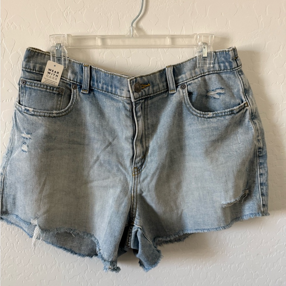Aerie Daydream Distressed Denim Shorts